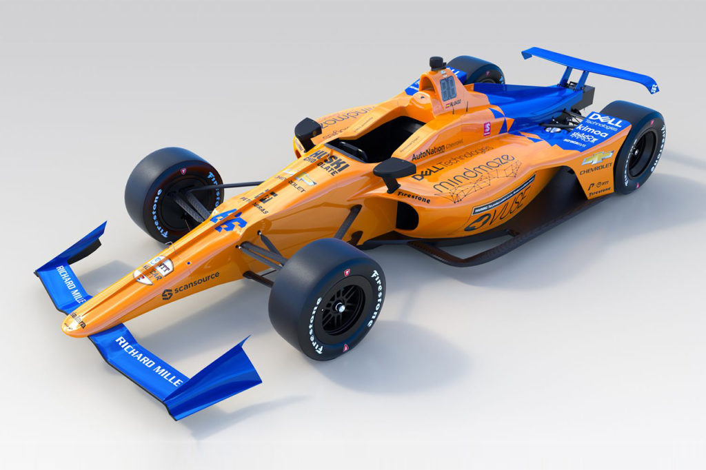 IndyCar | Ecco la livrea ufficiale della McLaren di Alonso per la Indy 500
