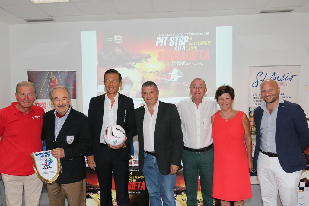 Presentata la quinta edizione della partita benefica fra Nazionale Piloti e Assolombarda a Monza