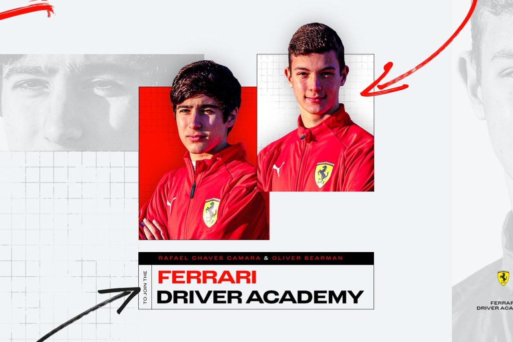 Bearman e Camara nuovi piloti della Ferrari Driver Academy