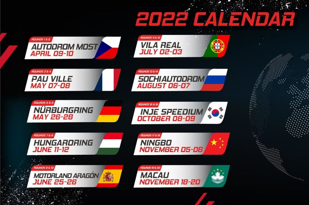 WTCR | 10 appuntamenti per la stagione 2022, assente Adria e l’Italia