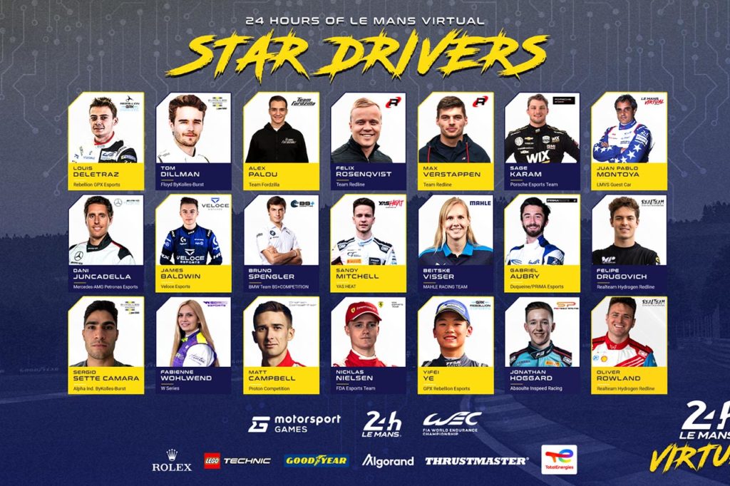 WEC | 24 Ore di Le Mans Virtual: Verstappen, Palou e altre star al via dell’edizione 2022