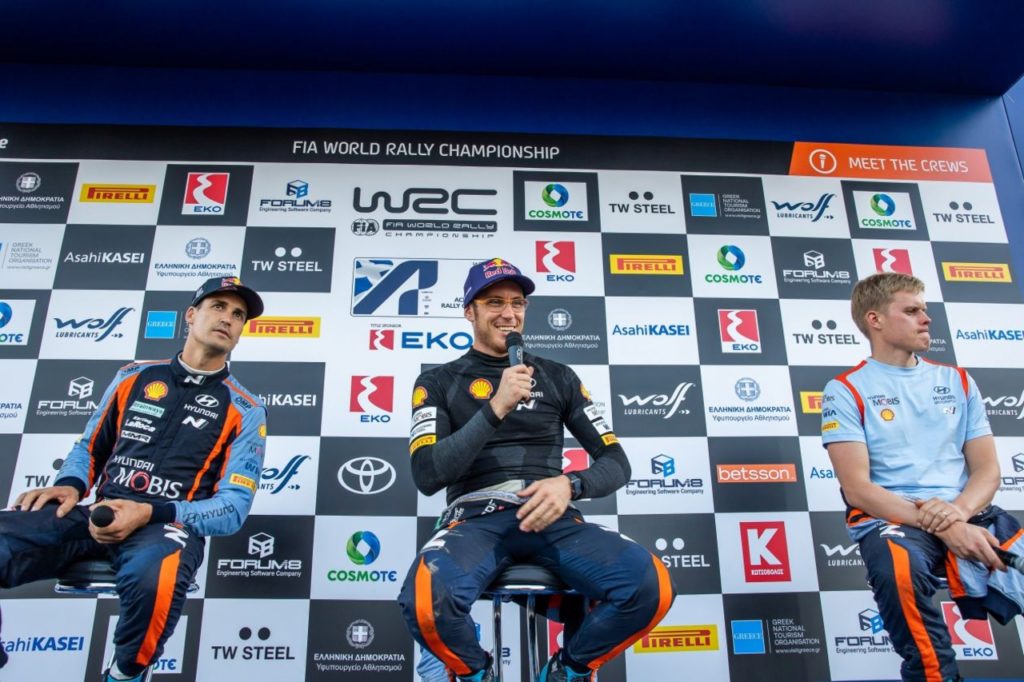 WRC | Acropolis Rally, vince Neuville ed è trionfo Hyundai con uno storico podio